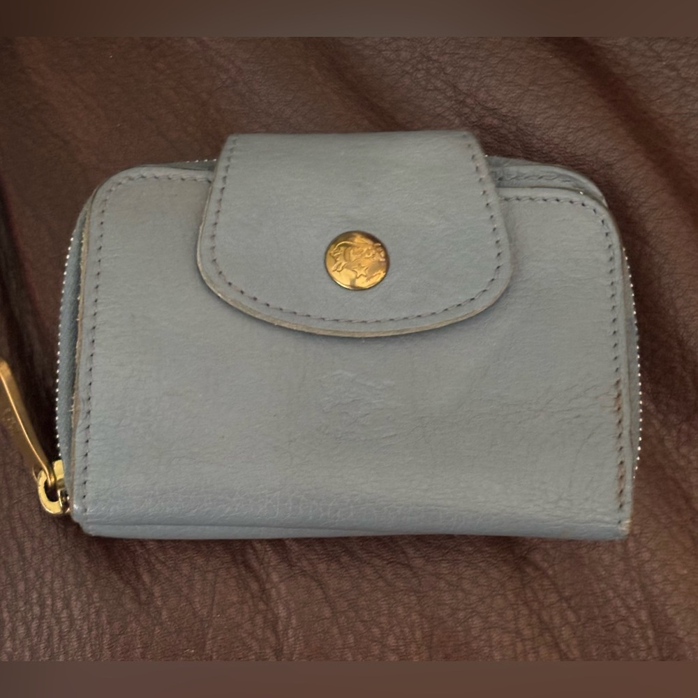 ✨IL BISONTE Leather Compact Key Card Wallet